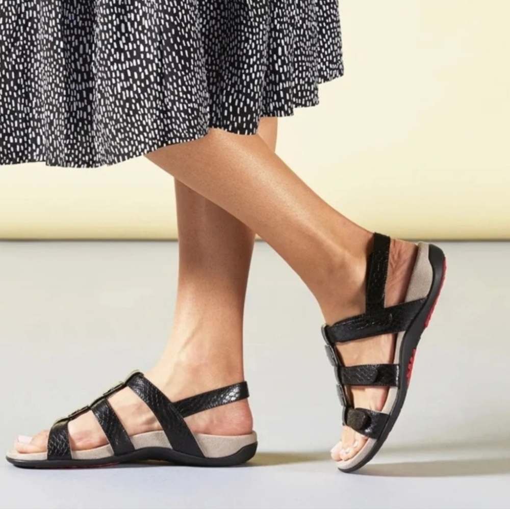 Vionic Black Strappy Sandals